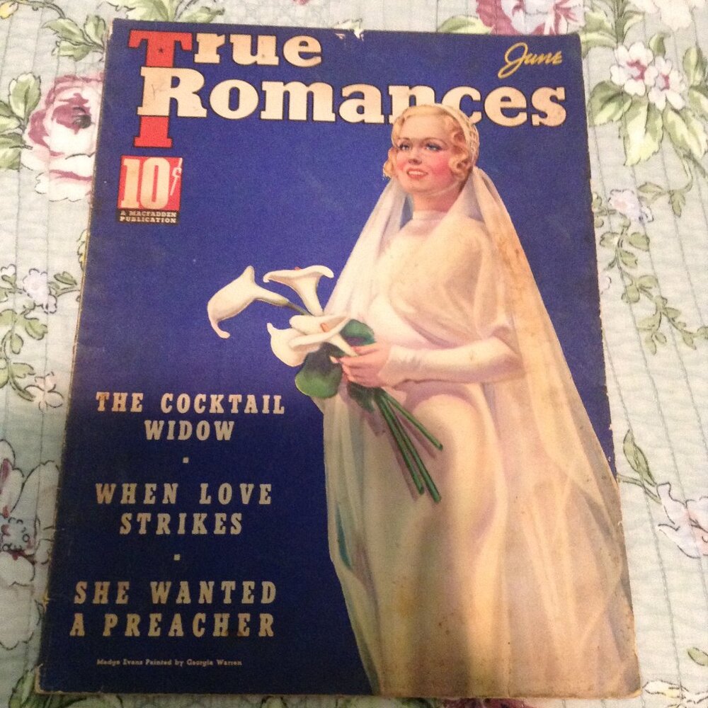 True Romances, June, 1937, Vintage 1930s '30s Pulp Magazine
